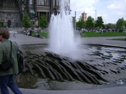 Water fountain in front of Berliner Dom (Berlin Cathedral)
